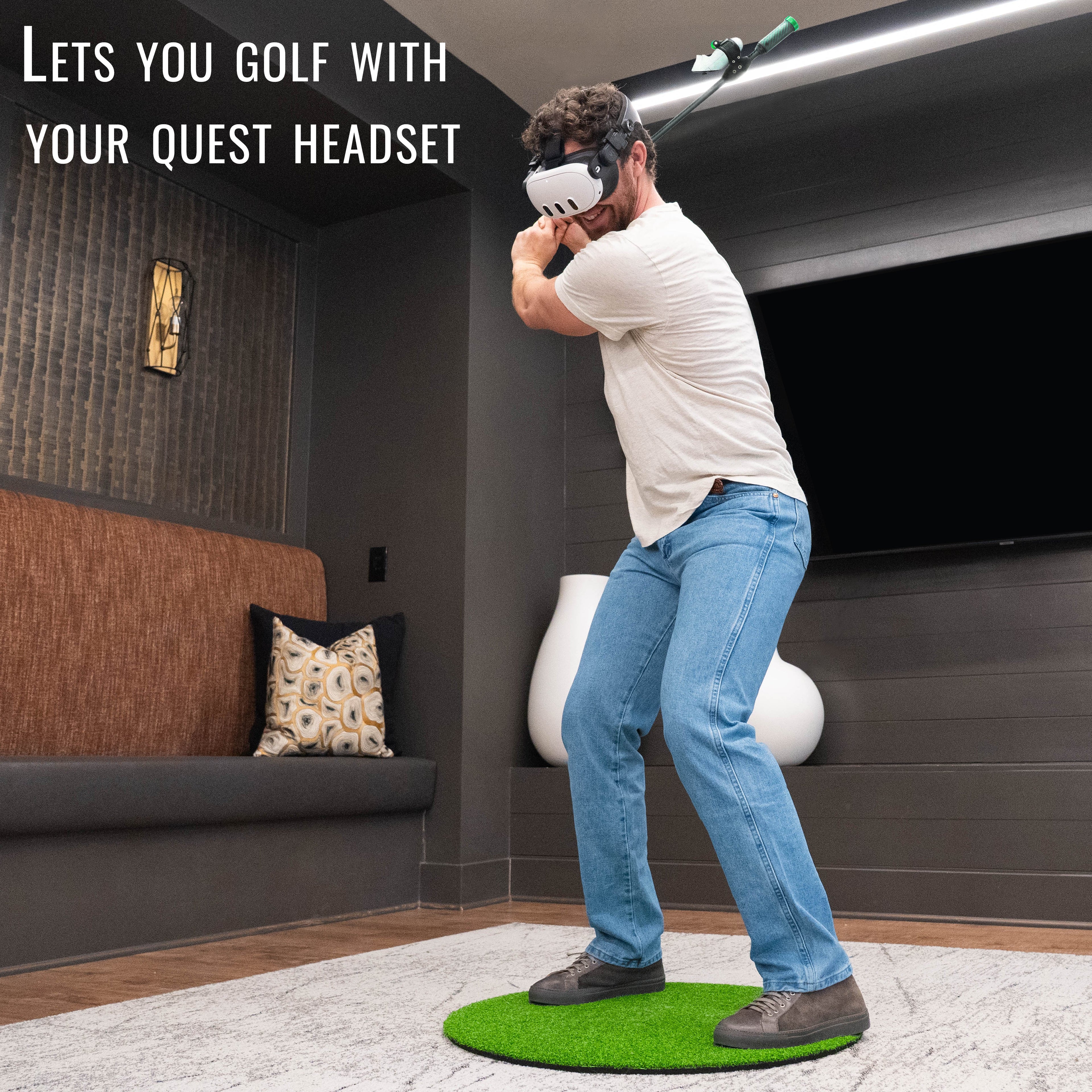 DriVR Elite - Adjustable VR Weighted Golf Club Handle Accessory