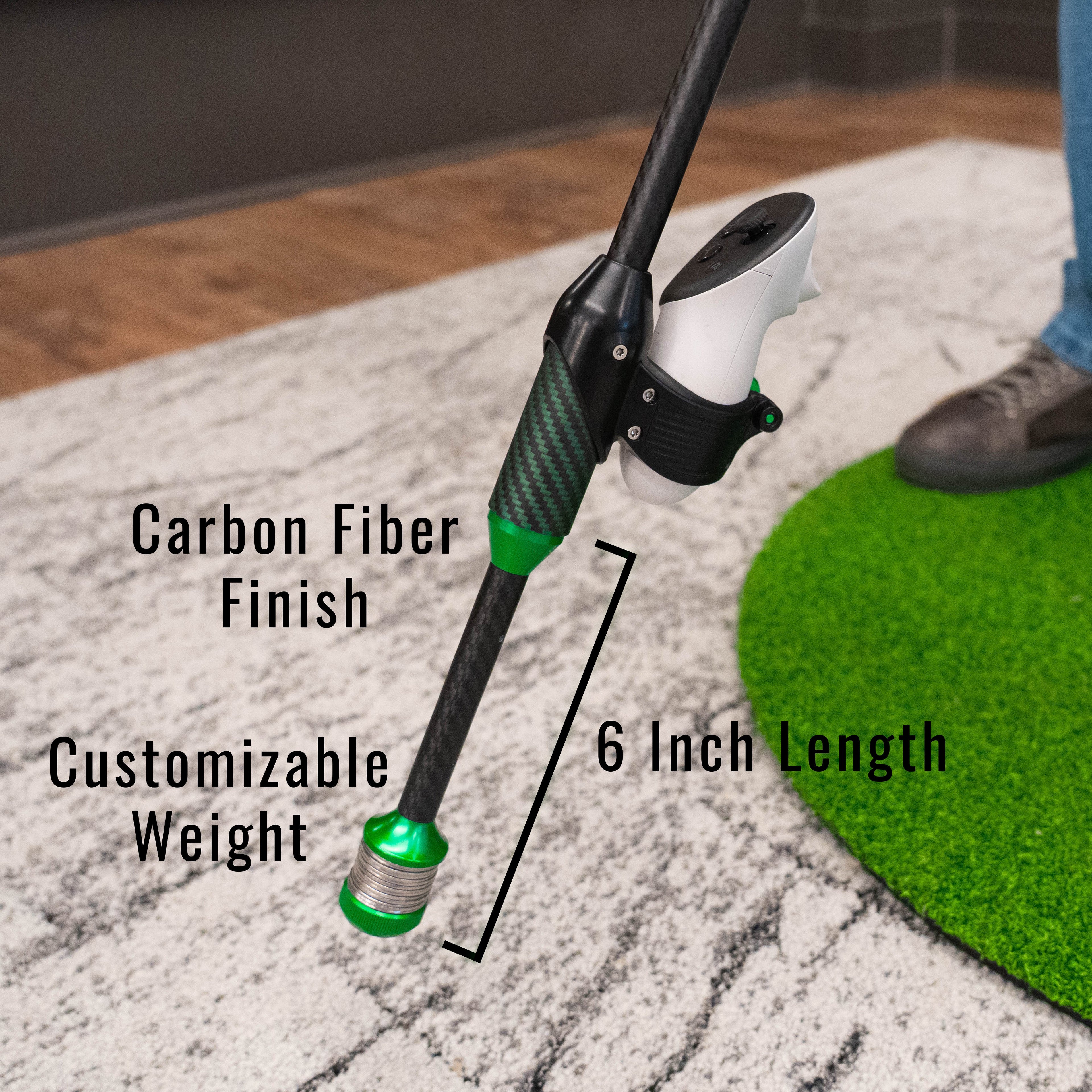 DriVR Elite - Adjustable VR Weighted Golf Club Handle Accessory