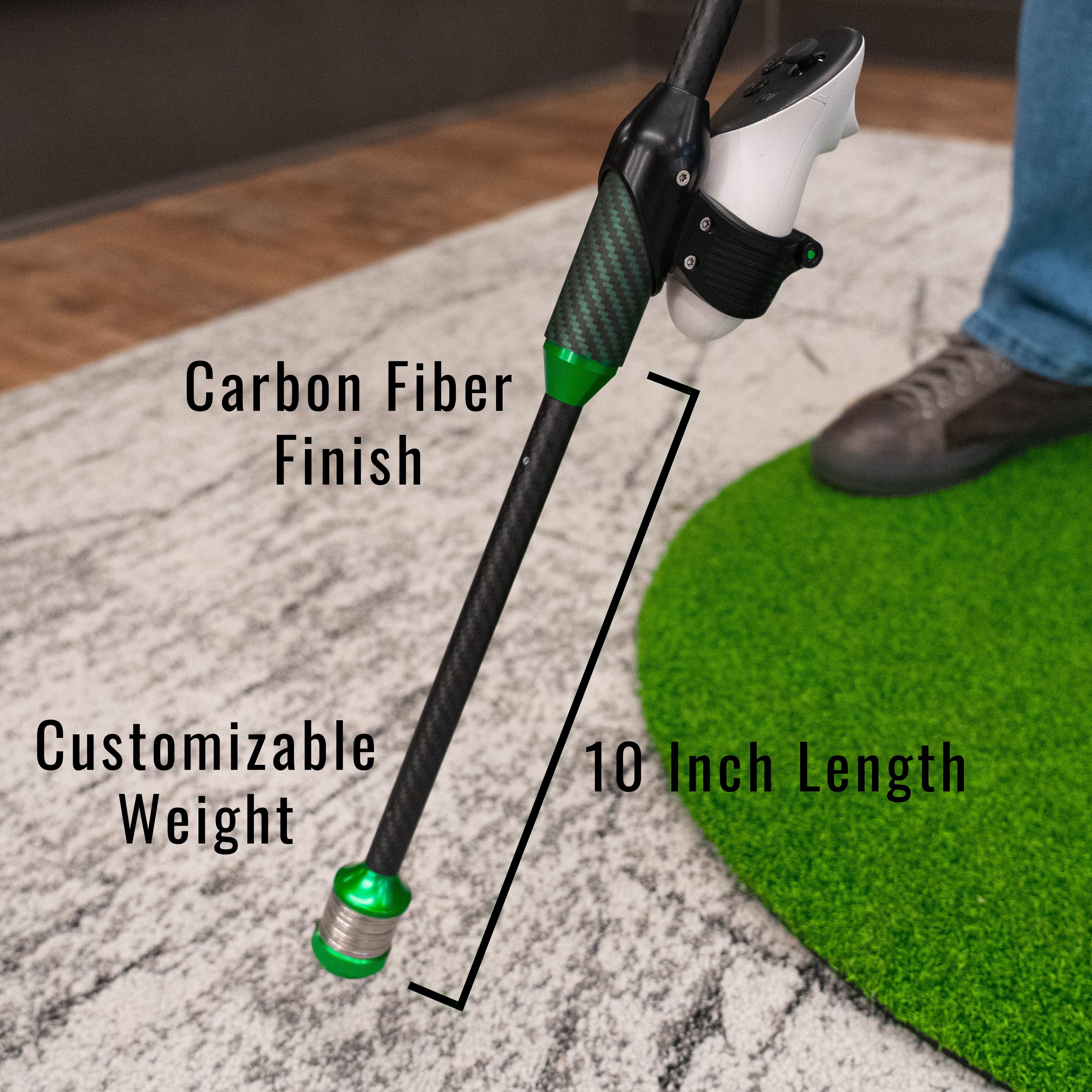 DriVR Elite - Adjustable VR Weighted Golf Club Handle Accessory